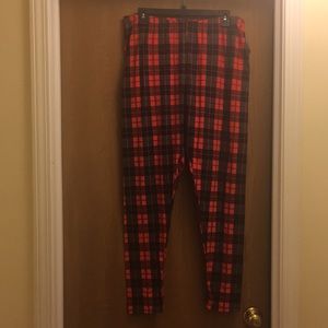 Plaid leggings